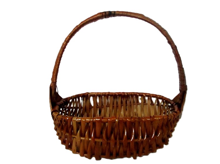 cestino vimini con manico cm 20x12x7/20 H