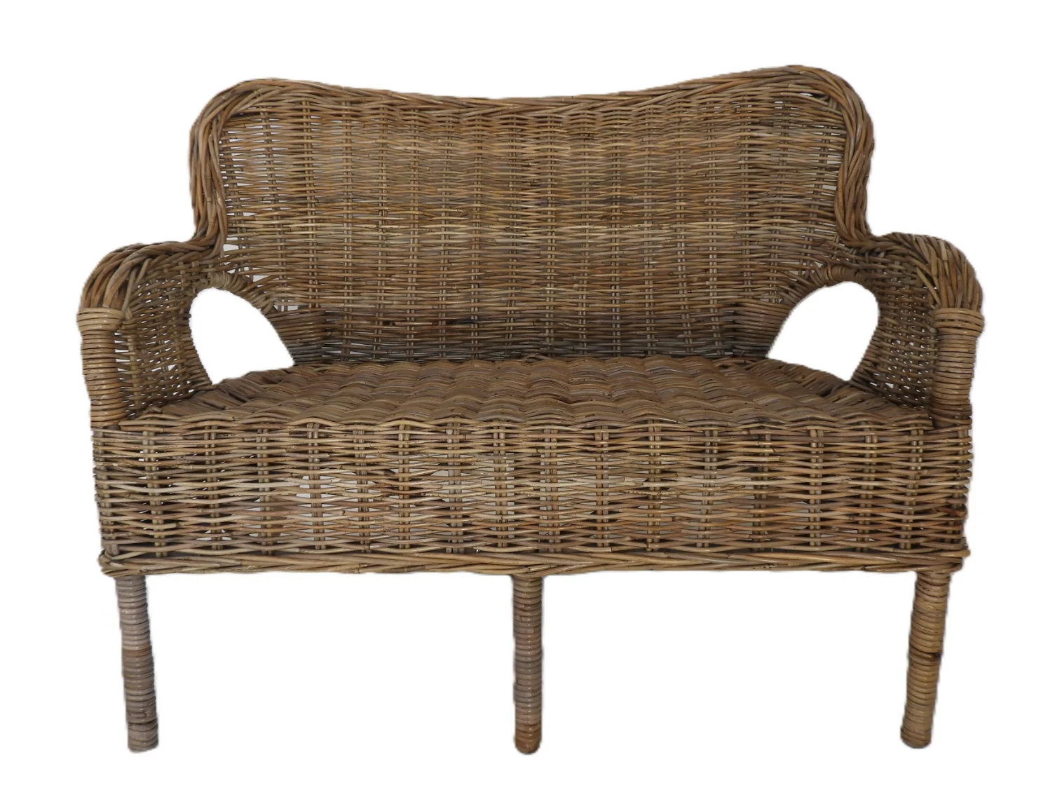 Salotto rattan naturale Kubo Grey  Dhika 4 posti - 3