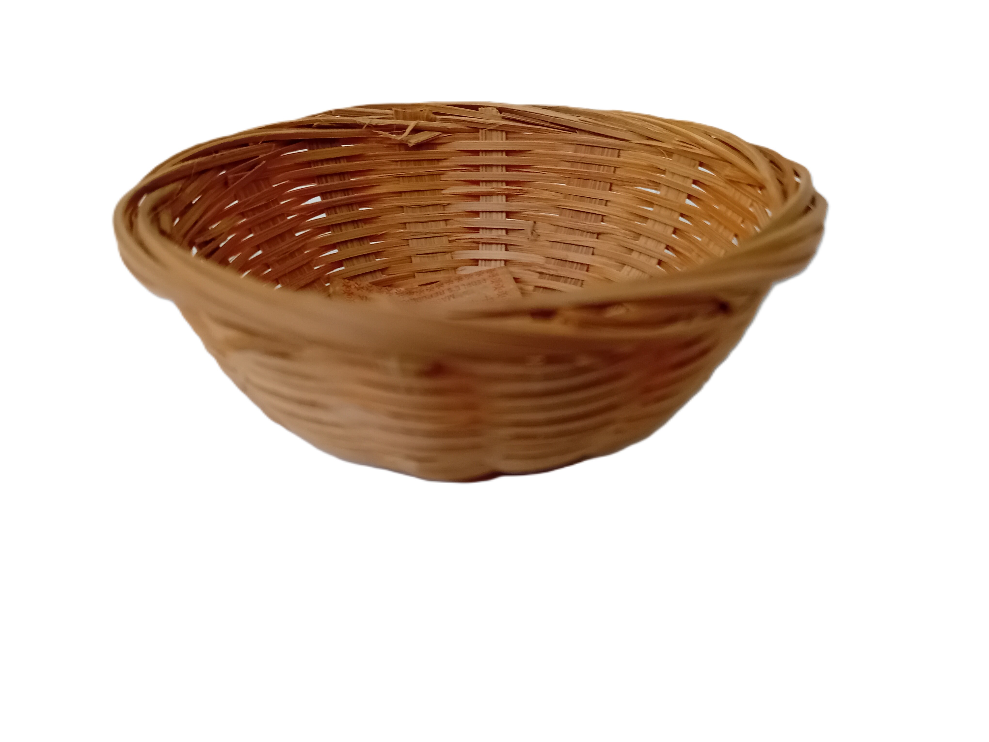 cestino rotondo nido in bambu  cm 10x4 H