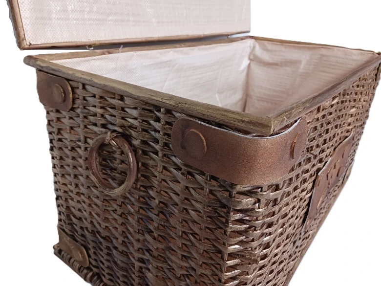 Baule in Rattan Antik Cm 69x39x40 H - 3