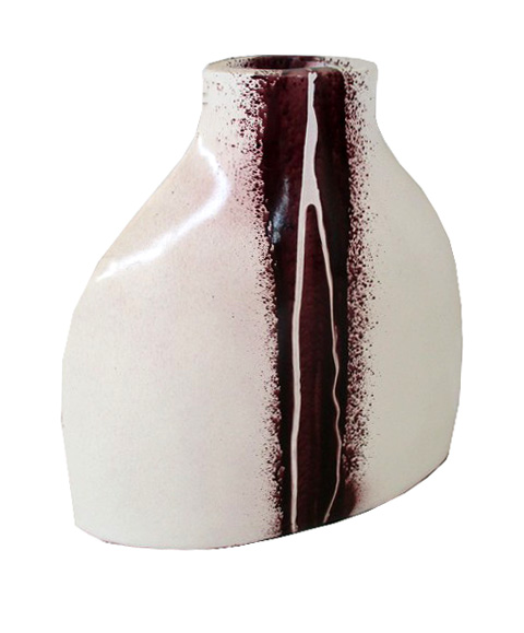vaso terracotta sfumato bianco