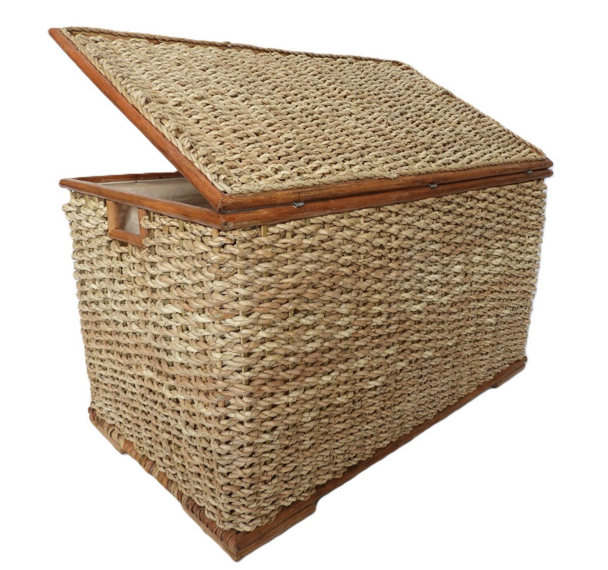 Baule Porta Biancheria in Banano Cm 68x35x40 H