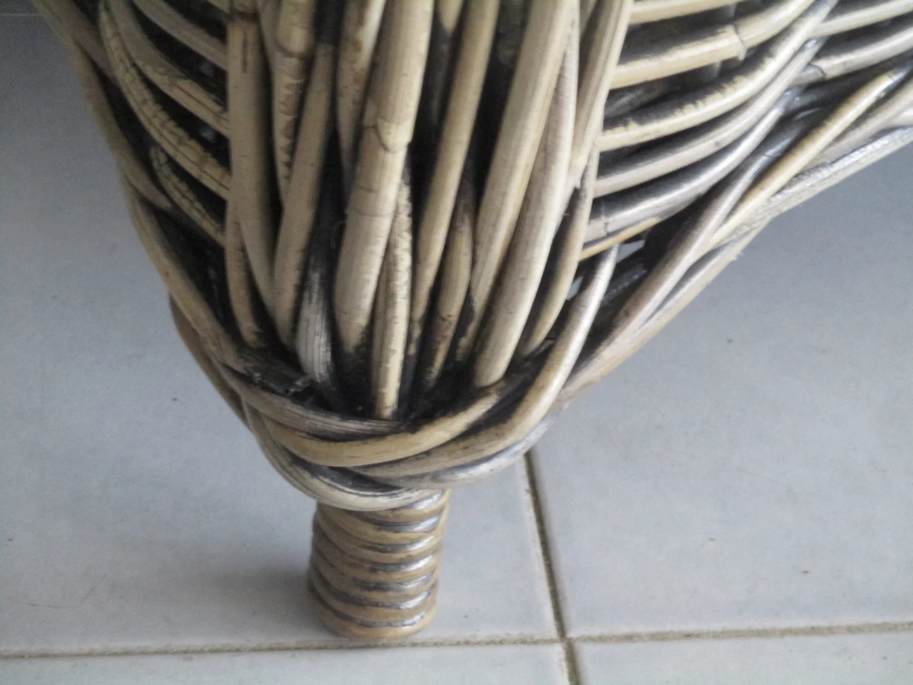 Poltrona in rattan naturale vimini  Arena - in Giunco Kubu Grey - 3