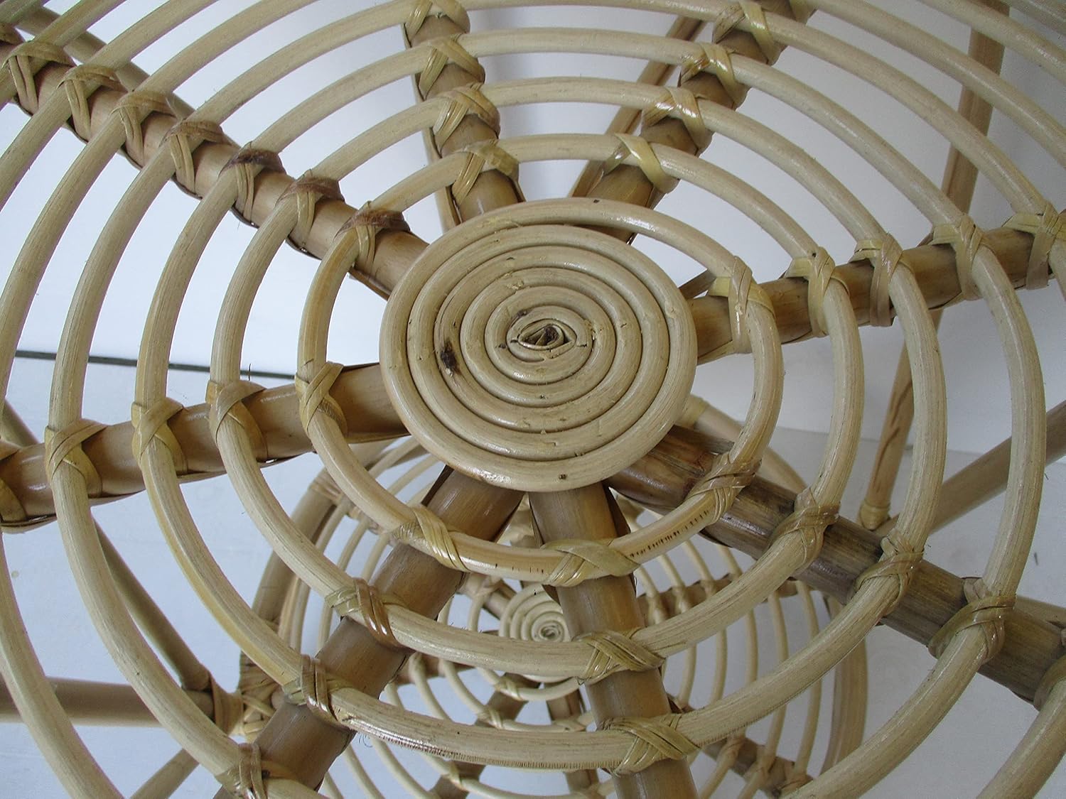 tavolo da pranzo  rattan midollino naturale rotondo cm 75x75 H art TAV/75G - 4