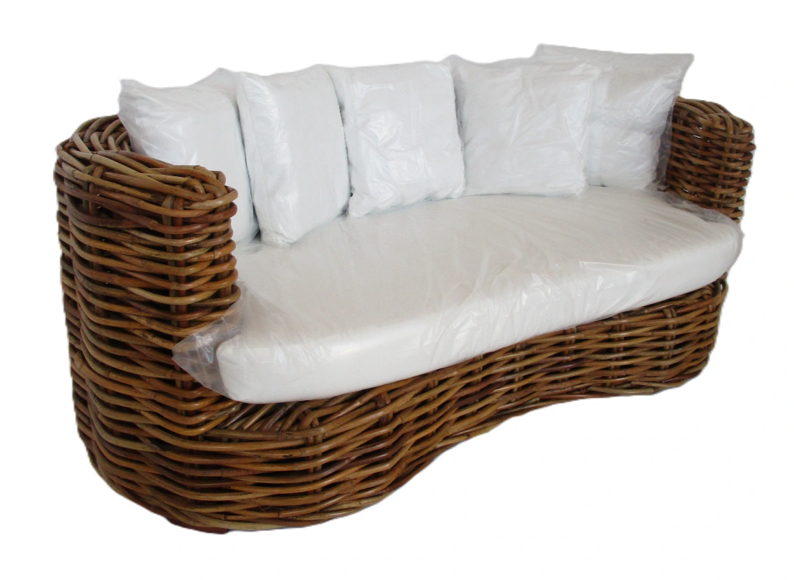 Salotto in fibra naturale Africa – Set Luxury in Rattan CL Pieno - 3