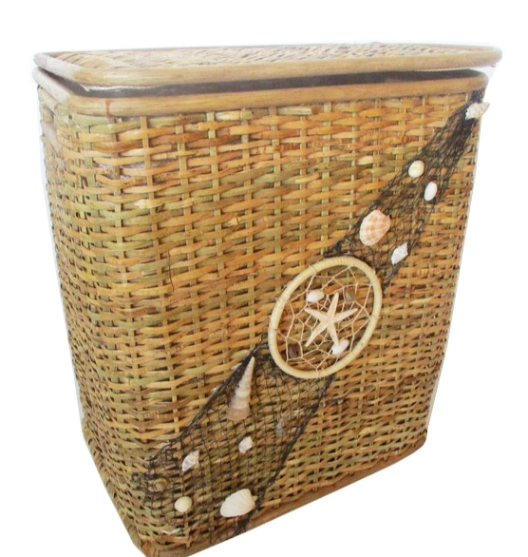 Cesto Portabiancheria in Rattan Sea Breeze Cm 50x37x59 H