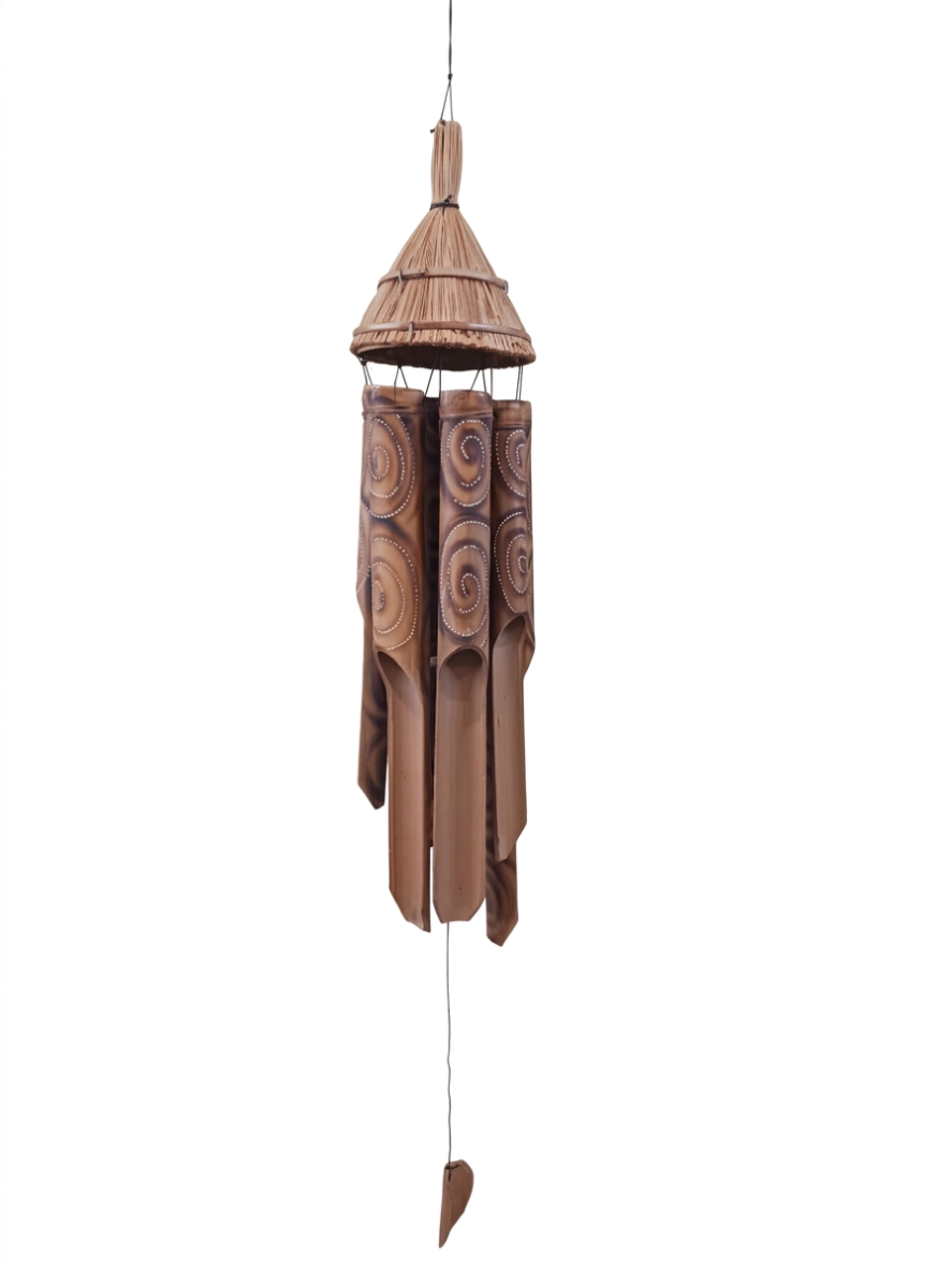 Scaccia Guai in Bamboo Capanna - 73 cm