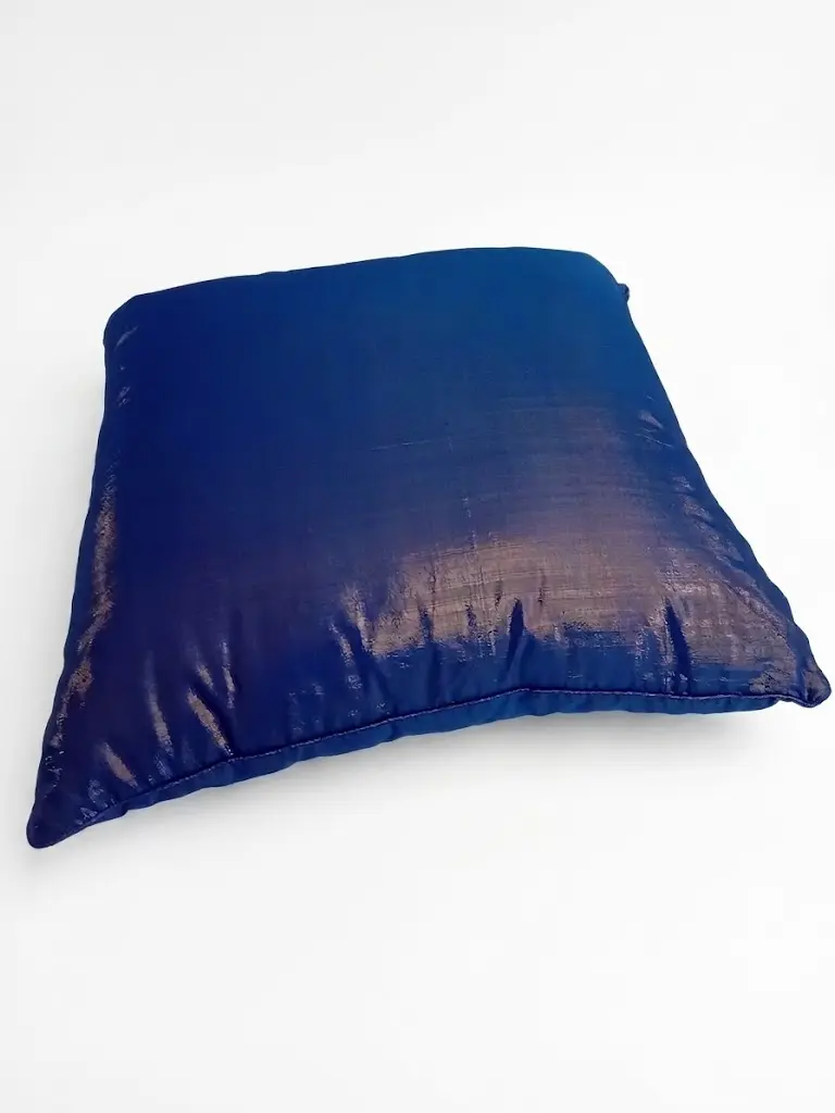 Cuscino Arredo in Cotone Cangiante Blu Notte - 70x70 cm