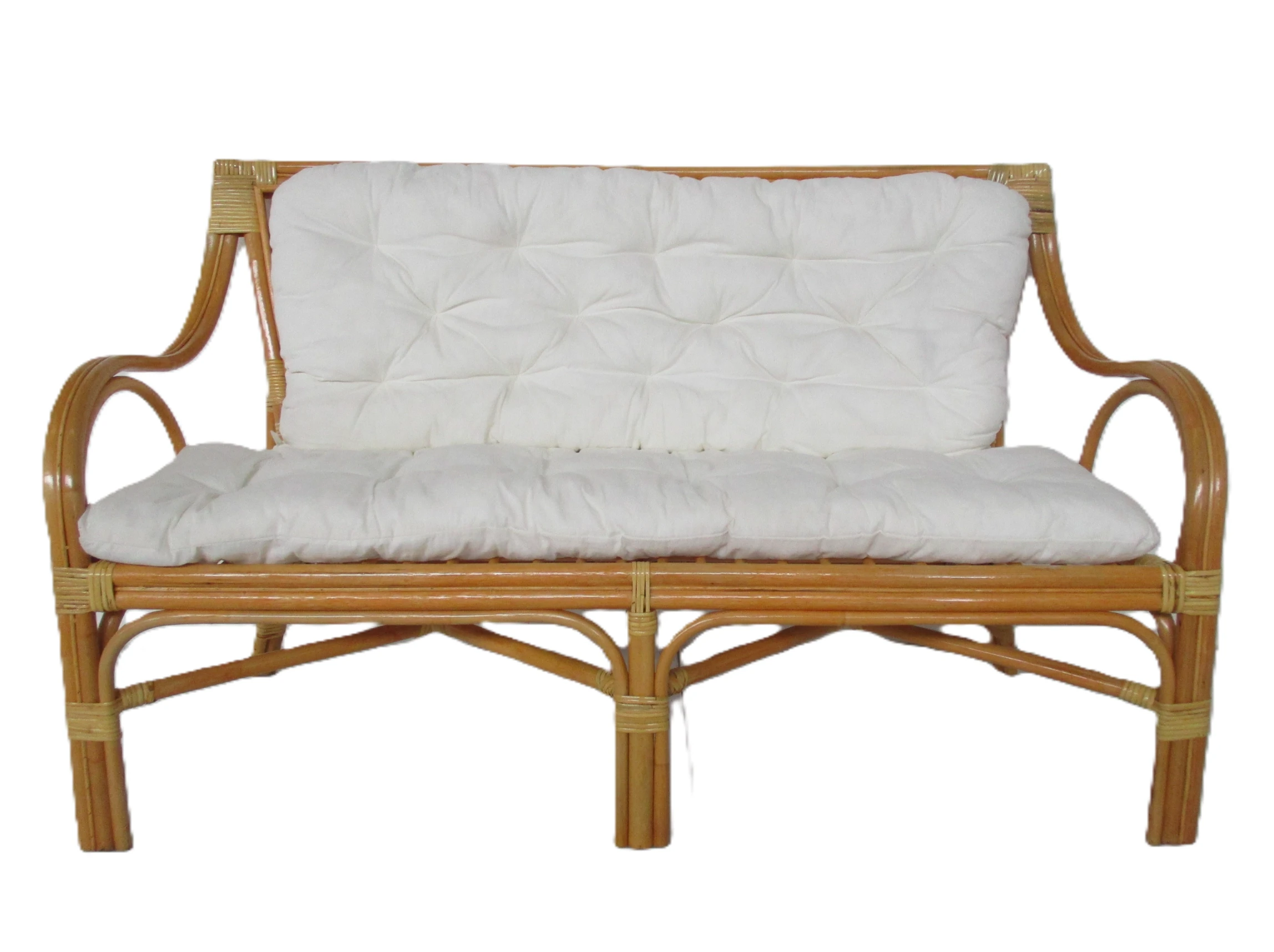 Salotto in rattan naturale vimini Makita 5 posti - 4