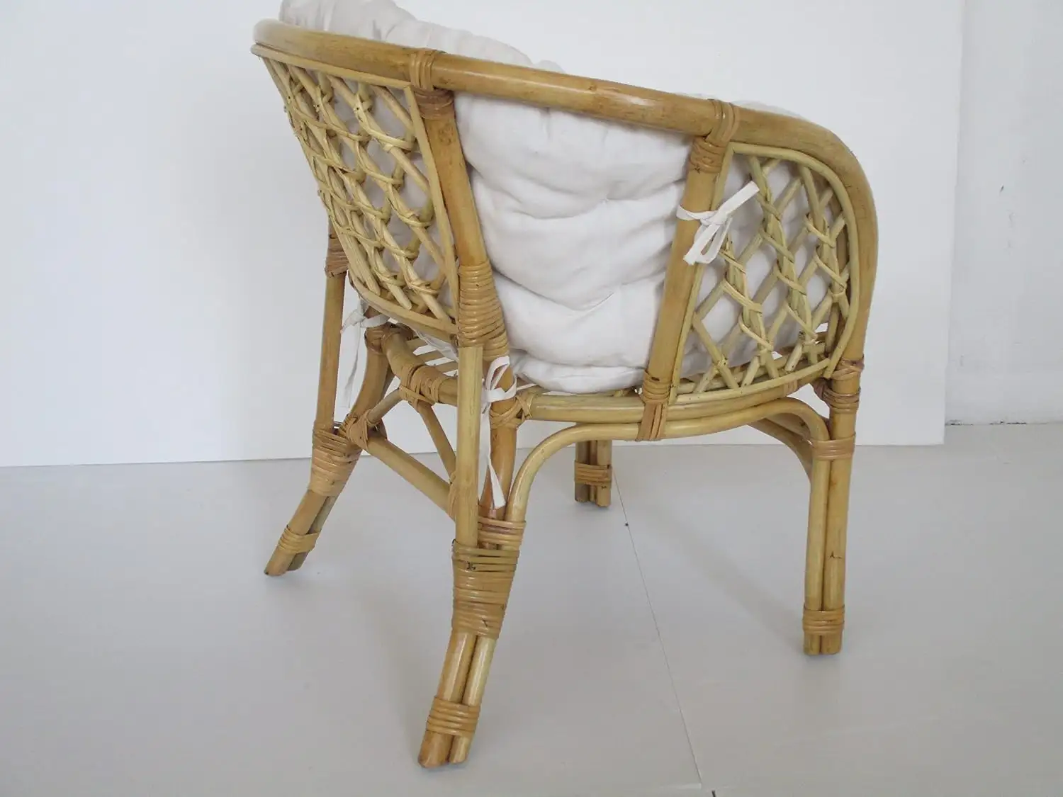 Poltrona in rattan naturale vimini  Bahama accatastabile - 3