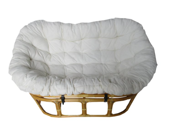 Divano Mamasan – Relax di Coppia in Rattan Color Miele