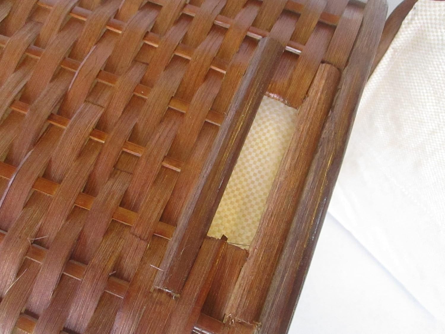 Cesto Portabiancheria in Rattan Cm 37x26x50 H