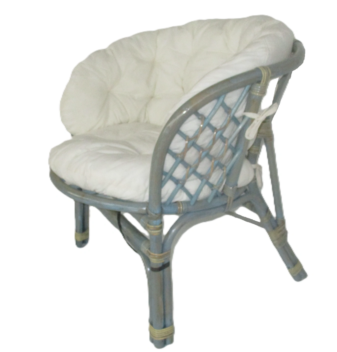 Salotto rattan naturale vimini  Bahama Azzurro - 3