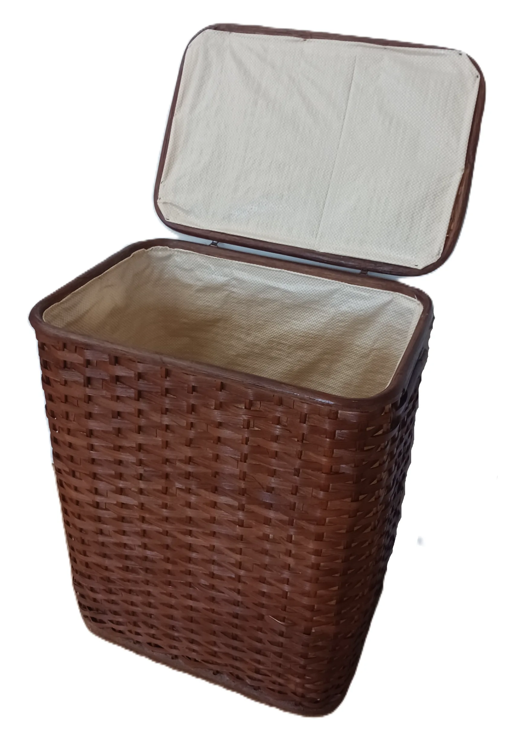 Cesto Portabiancheria in Rattan Cm 45x31x55 H