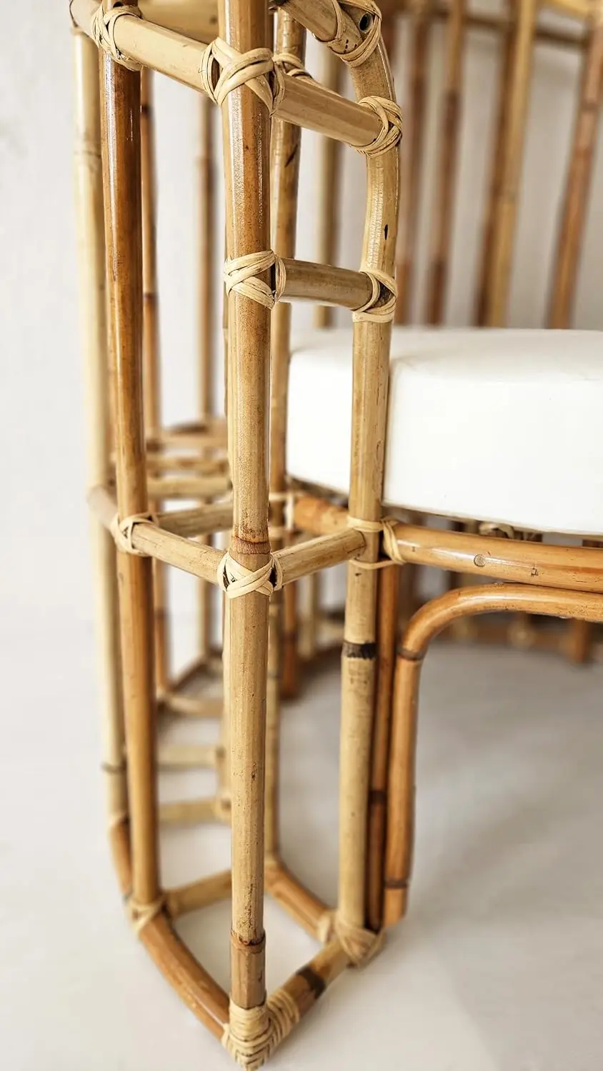 Poltrona in rattan naturale vimini  Trono – Design Esclusivo - 4