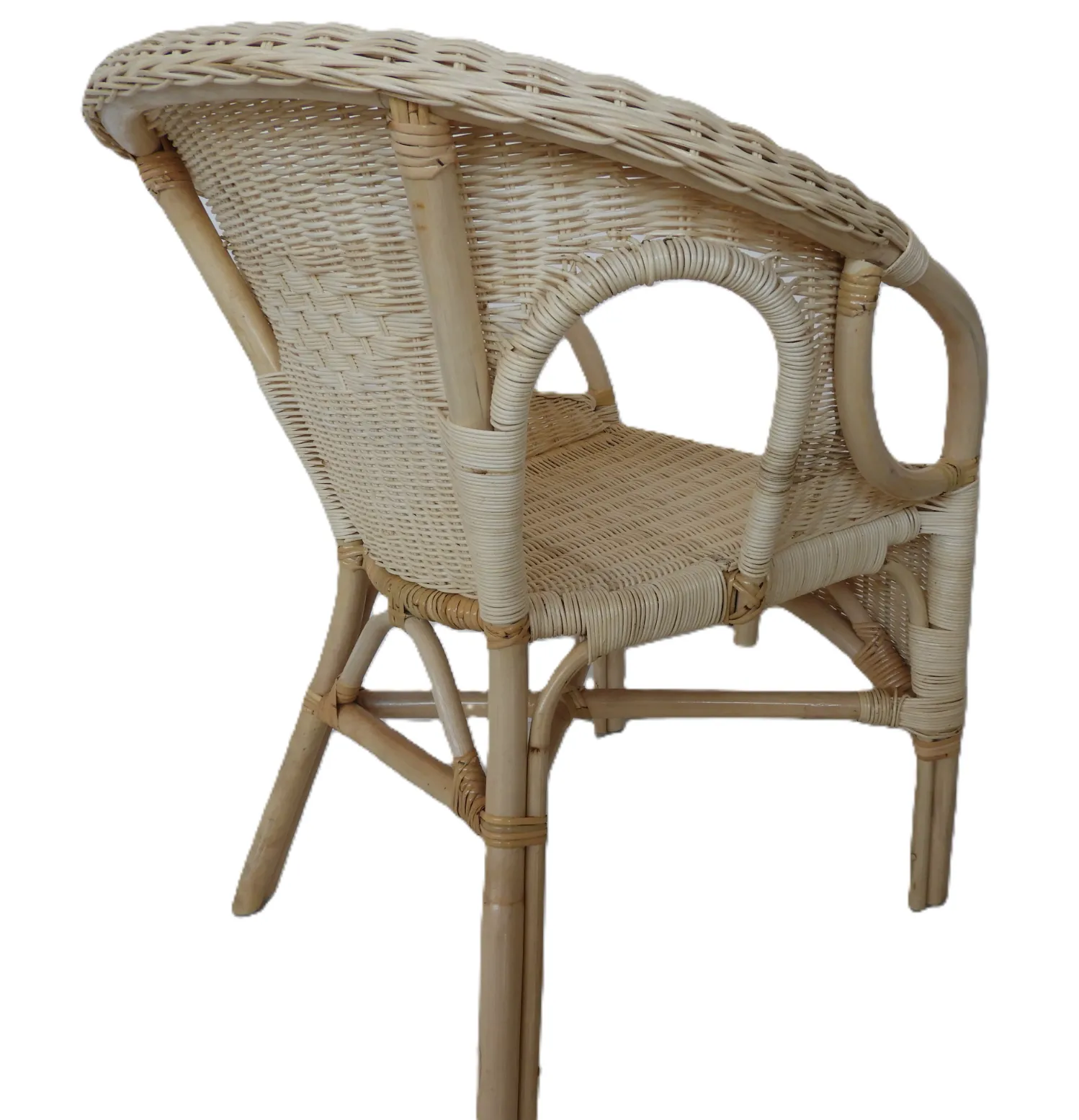 Salotto in rattan naturale vimini Mandolino 4 posti - 4