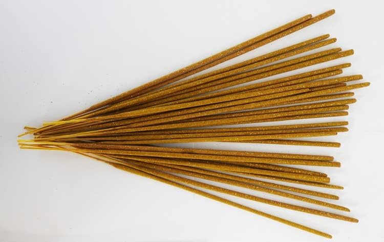 120 Stick INCENSO in 4 Confezioni Regalo Stick CM 25 con Inserti Dorati