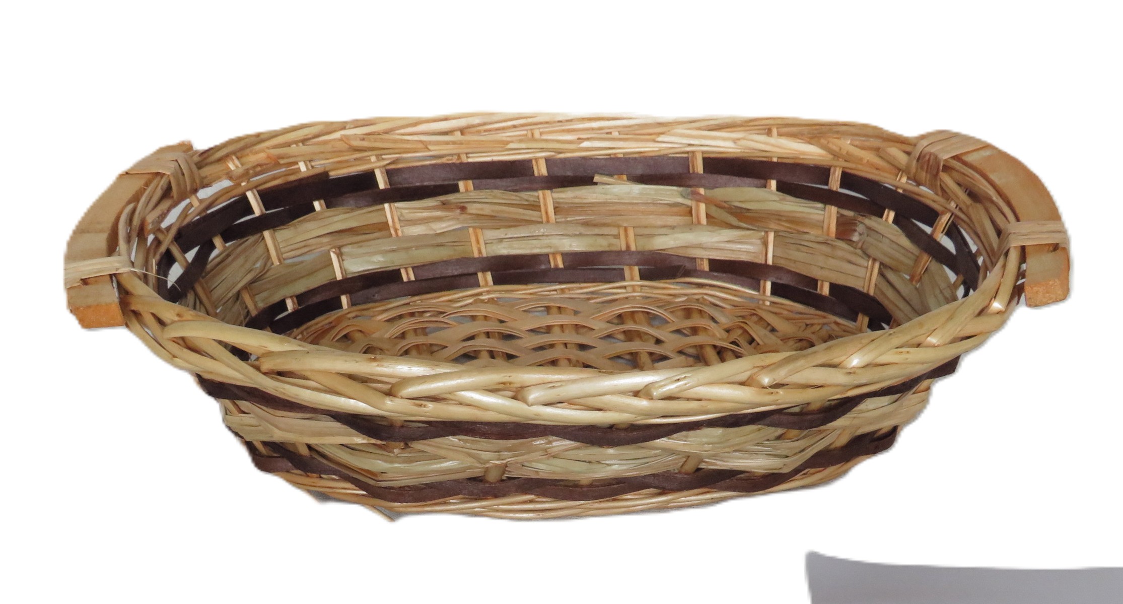 cesto vimini ovale cm 42x28x13 H art 2607c