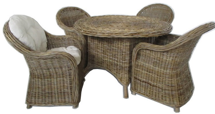 Set Olimpo – Tavolo Conviviale con 4 Poltrone