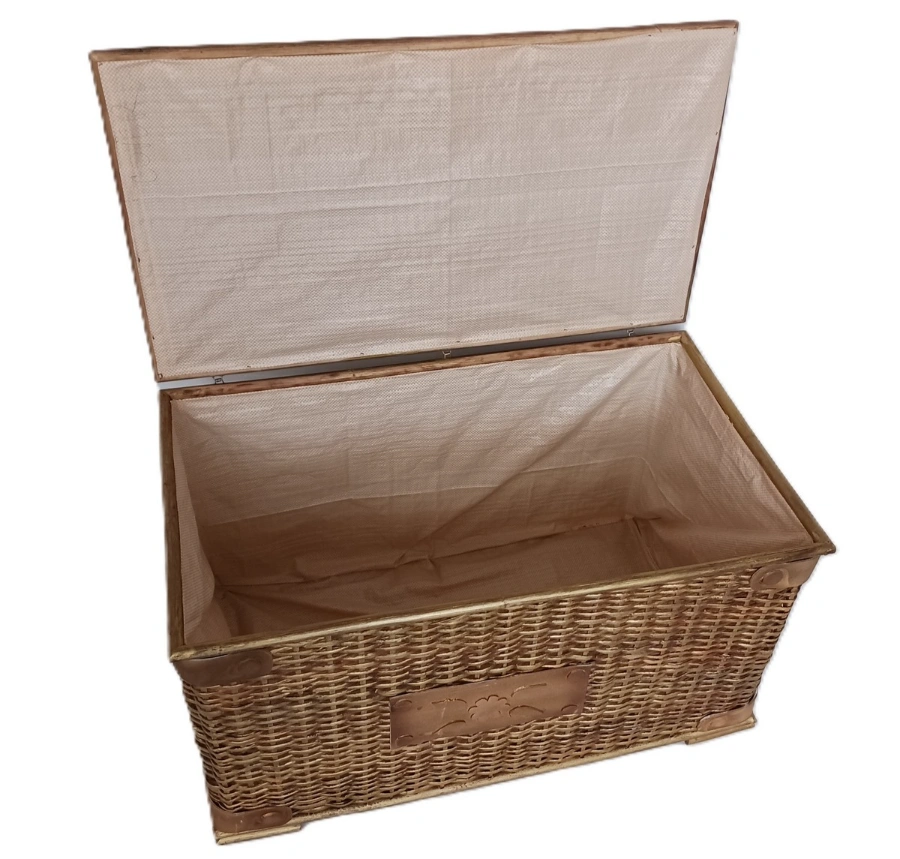 Baule in Rattan Antik Cm 76x44x45 H - 5