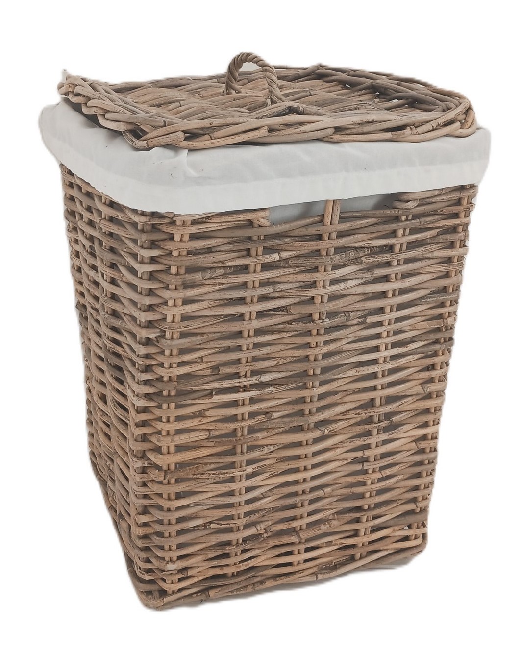 Cesto Porta Biancheria in Giunco Kubu Cm 38x38x48 H - 3