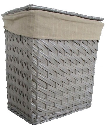 Cesto Porta Biancheria in Vimini Cm 45x35x52 H