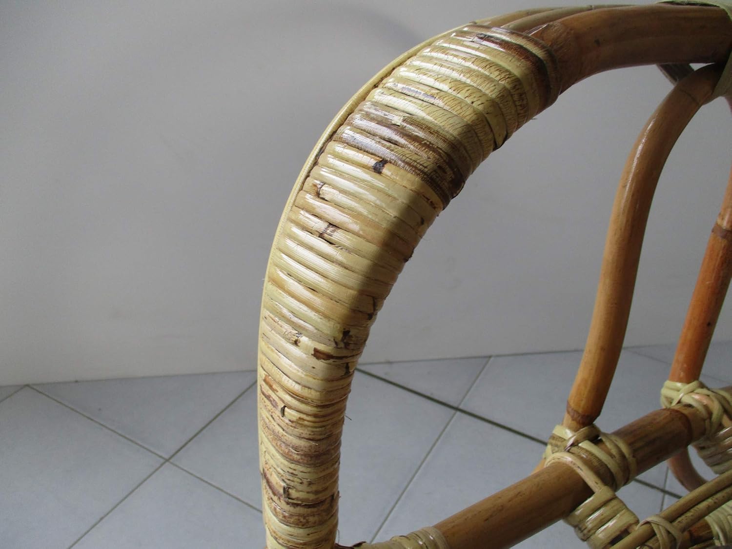 Poltrona Sole in rattan naturale vimini  – Eleganza Radiosa in Rattan e Manao Rinforzato - 4