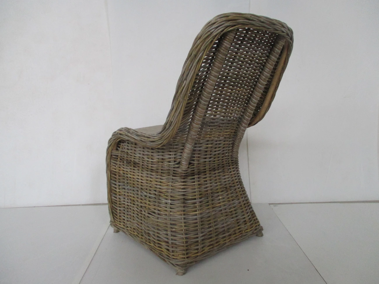 Poltrona in rattan naturale vimini Malindi – Fascino Tropicale in Giunco Kubu Grey - 4