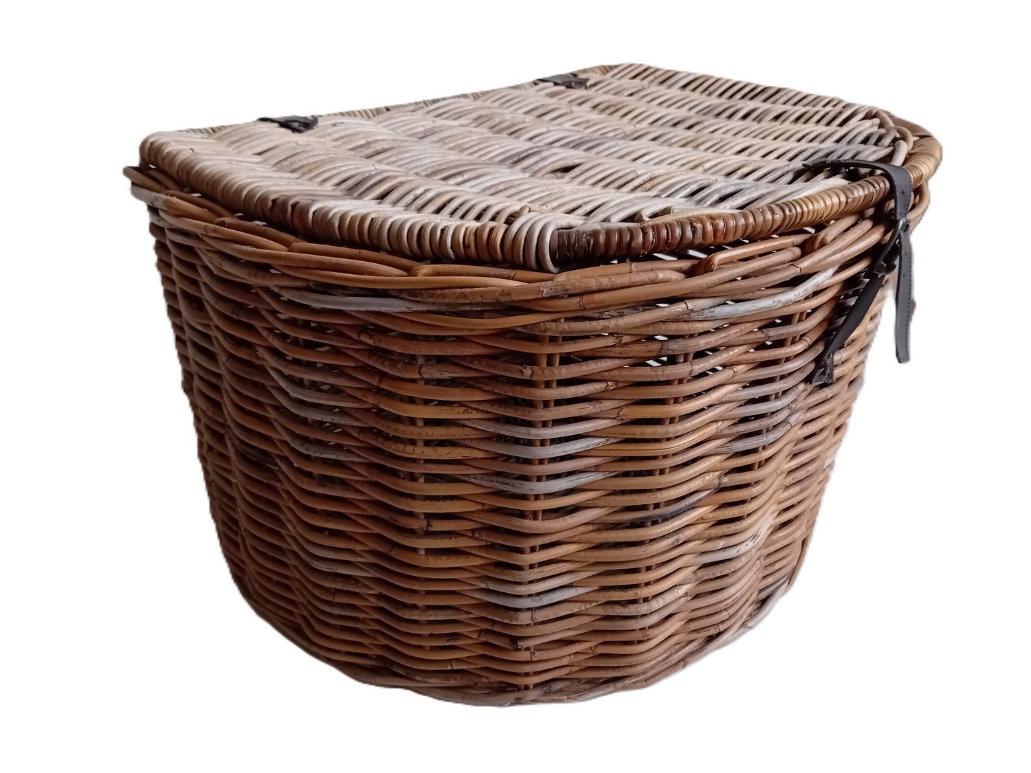 Baule a Mezzaluna in Giunco Cm 65x51x41 H