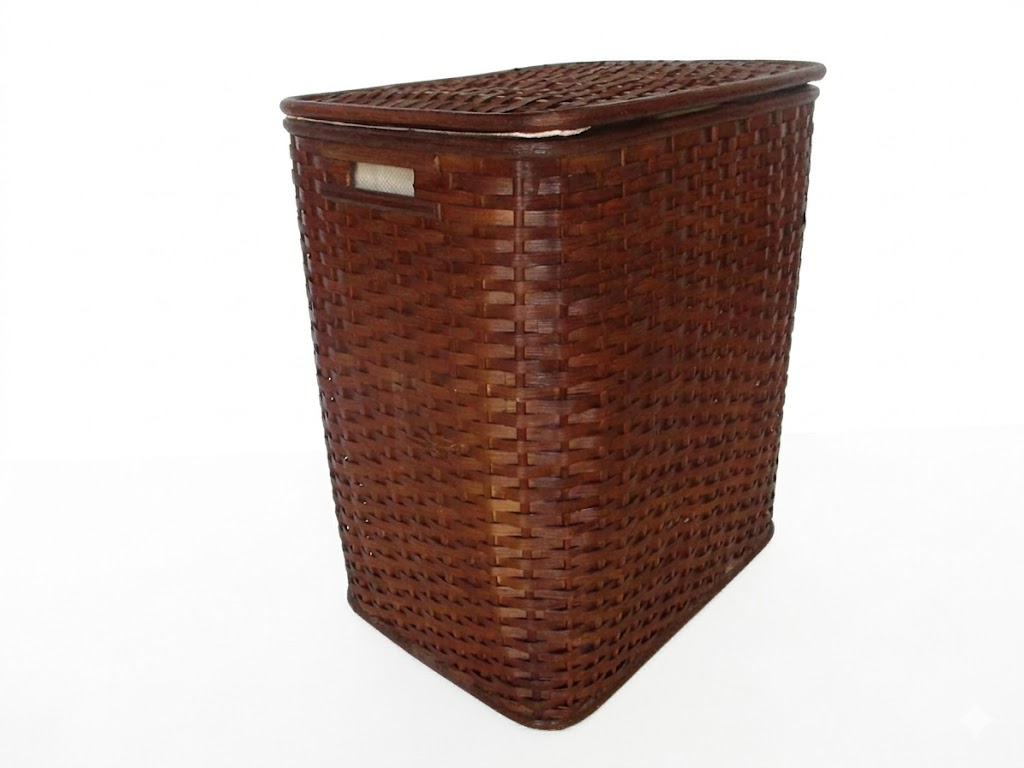 Cesto Portabiancheria in Rattan Cm 45x31x55 H - 4