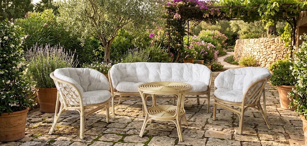 Salotto Bahama Naturale 5 posti