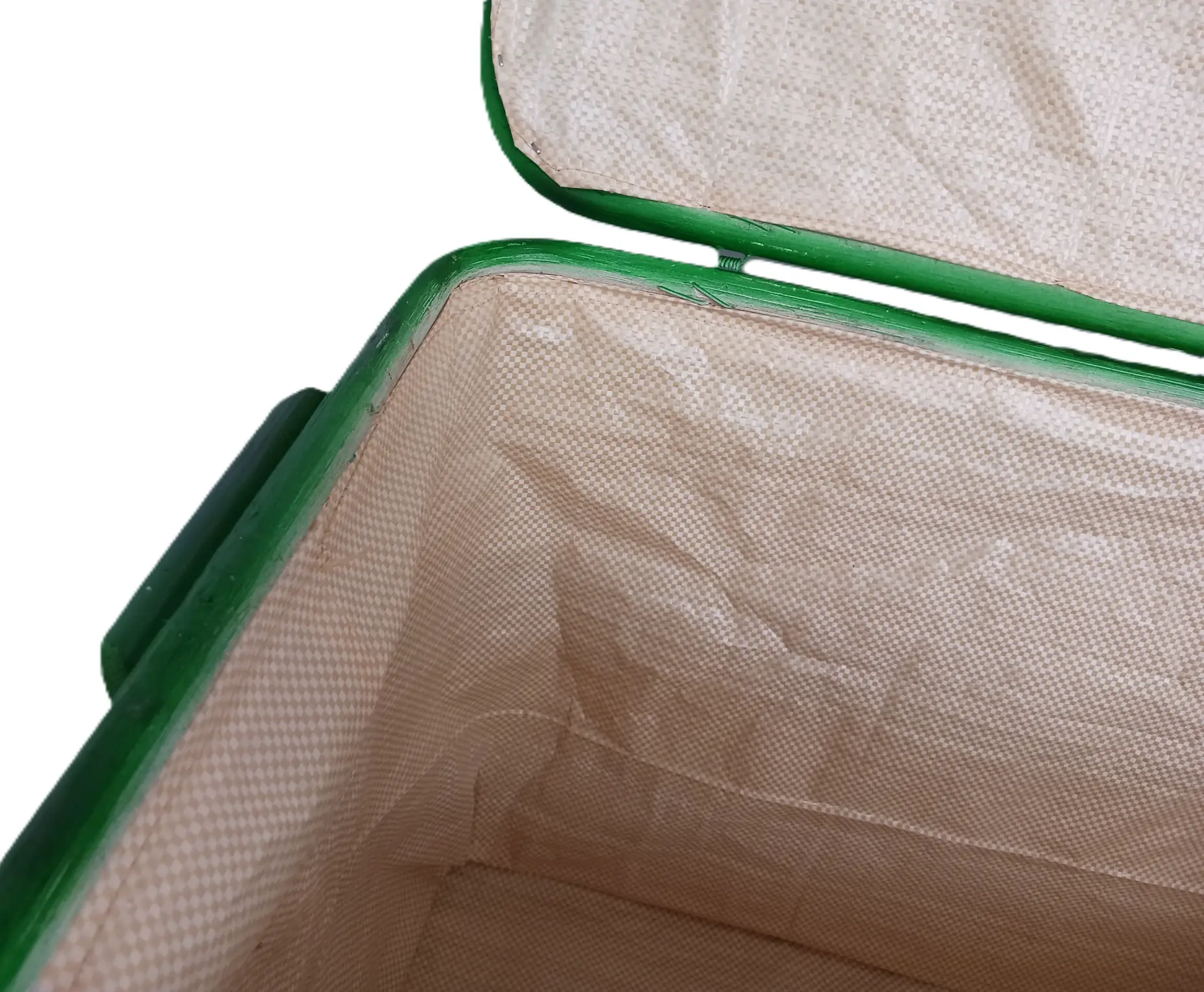 Baule Multiuso in Rattan Naturale – Porta Biancheria e Porta Giochi Cm 72x39x40 H - 3