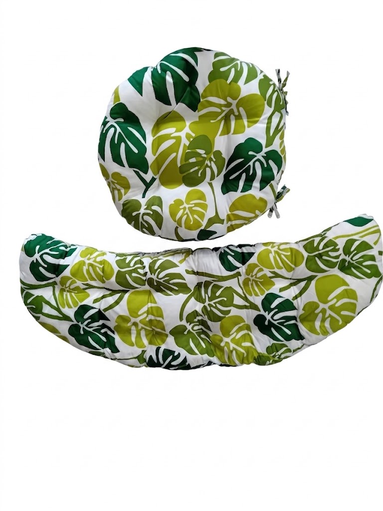 Cuscini di Ricambio per Salotto Bahama – Fantasia Tropicale Foglie di Monstera Verde