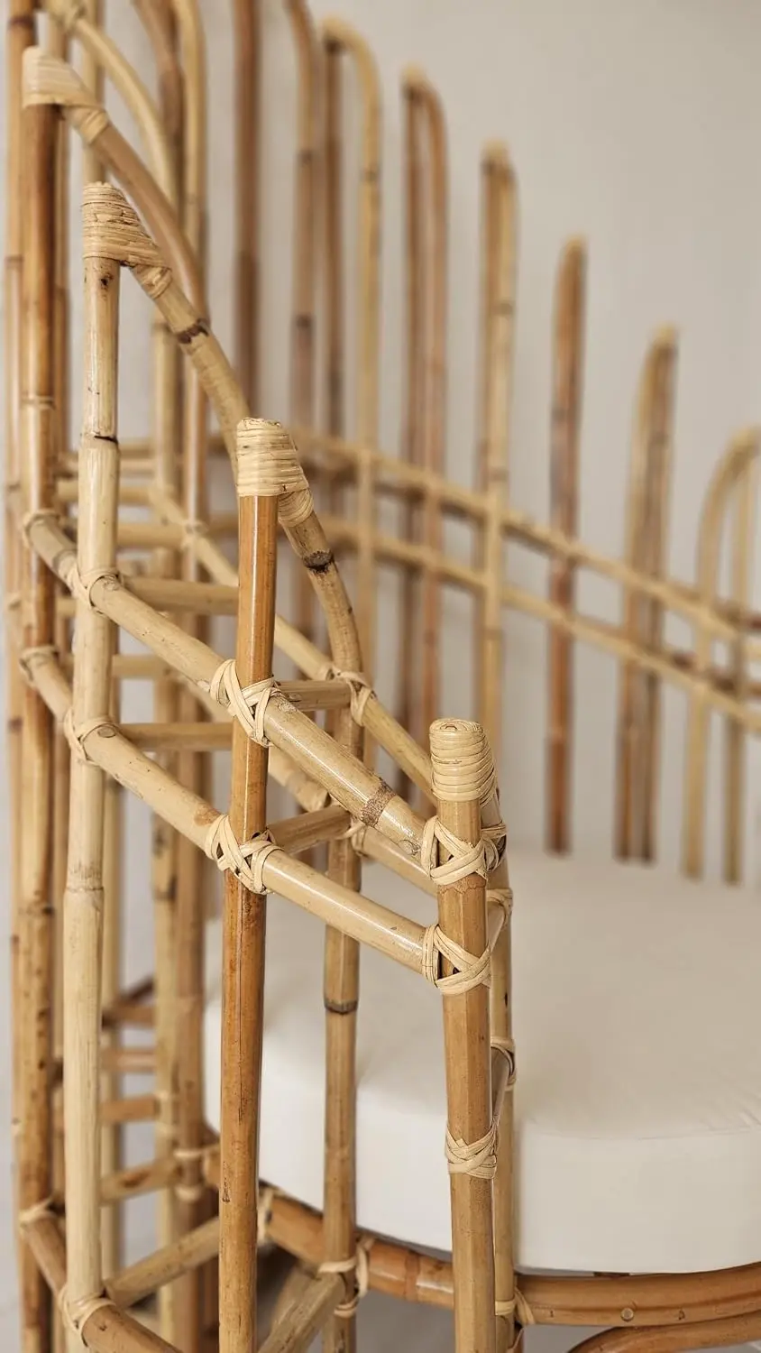 Poltrona in rattan naturale vimini  Trono – Design Esclusivo - 3