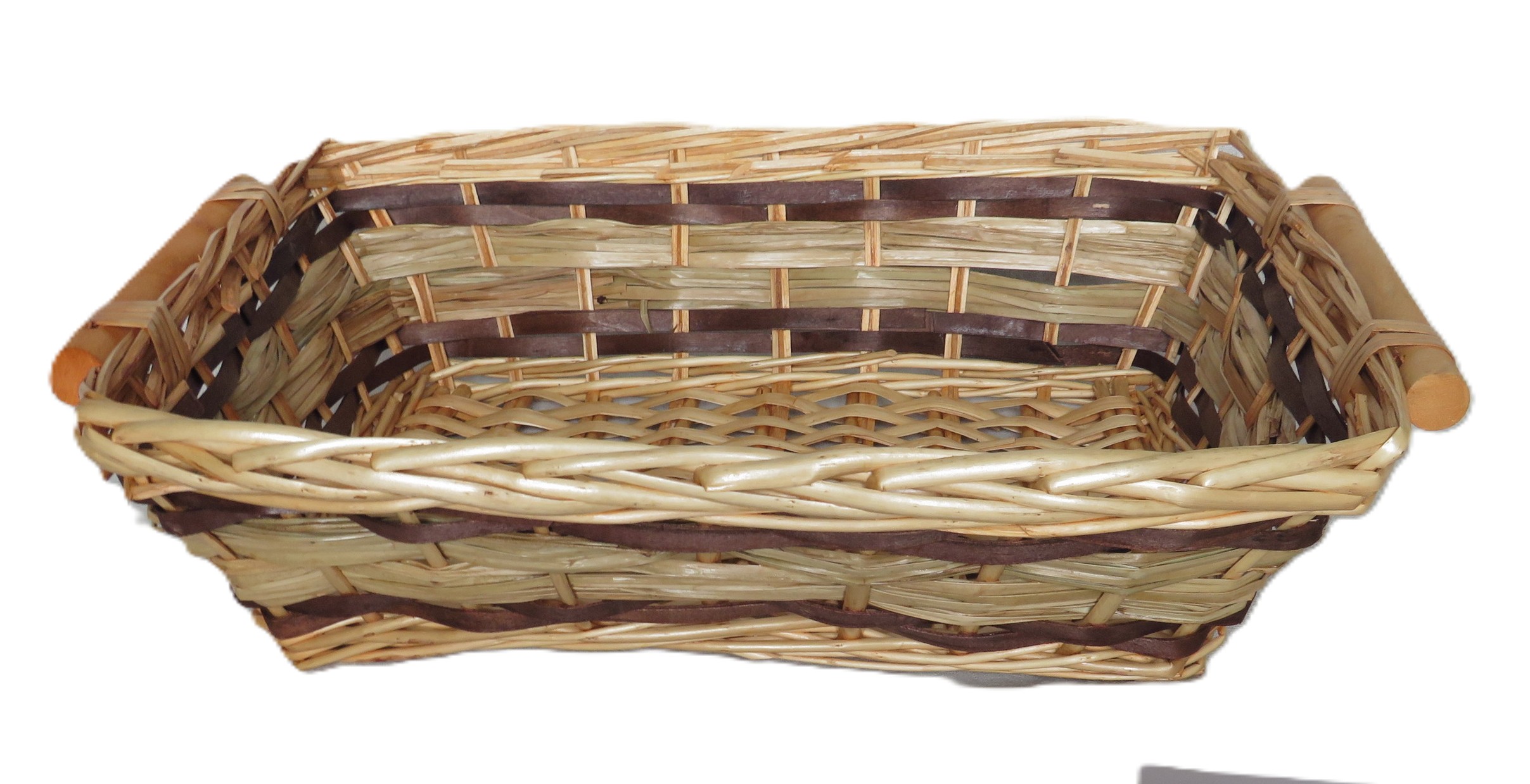 cesto vimini rettangolare cm 50x34x12 H art 2608