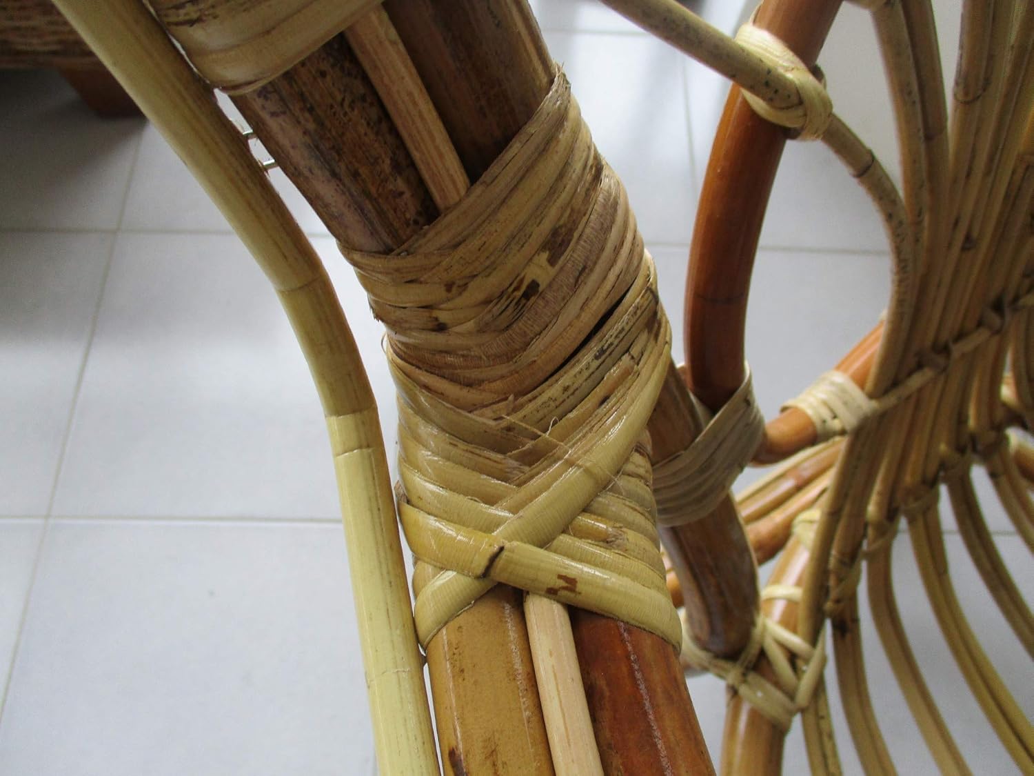 Poltrona Sole in rattan naturale vimini  – Eleganza Radiosa in Rattan e Manao Rinforzato - 3