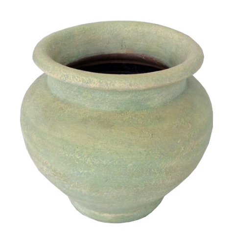 vaso terracotta con rilievi