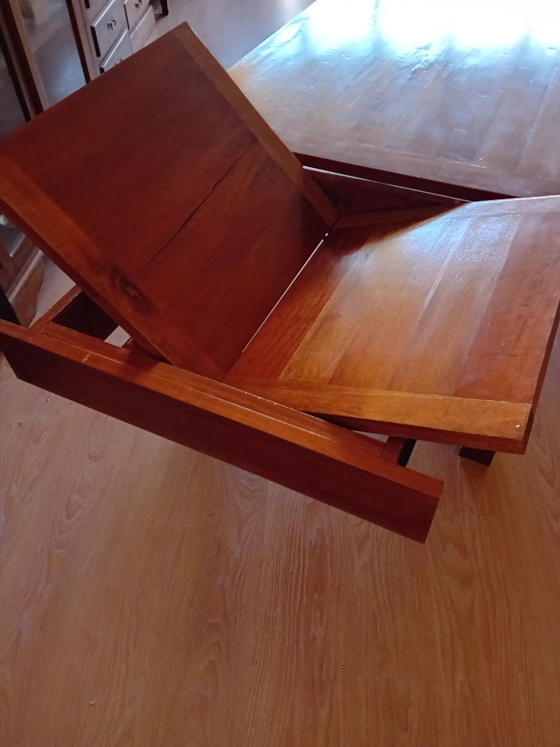 avolo Allungabile in Legno Massello con Prolunghe Laterali - cm 160/260 x 85 x 80 h - 3