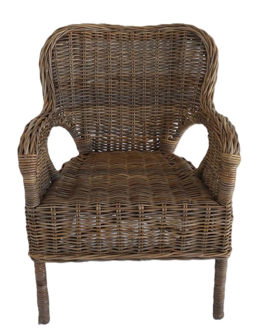 Salotto rattan naturale Kubo Grey  Dhika 4 posti - 4