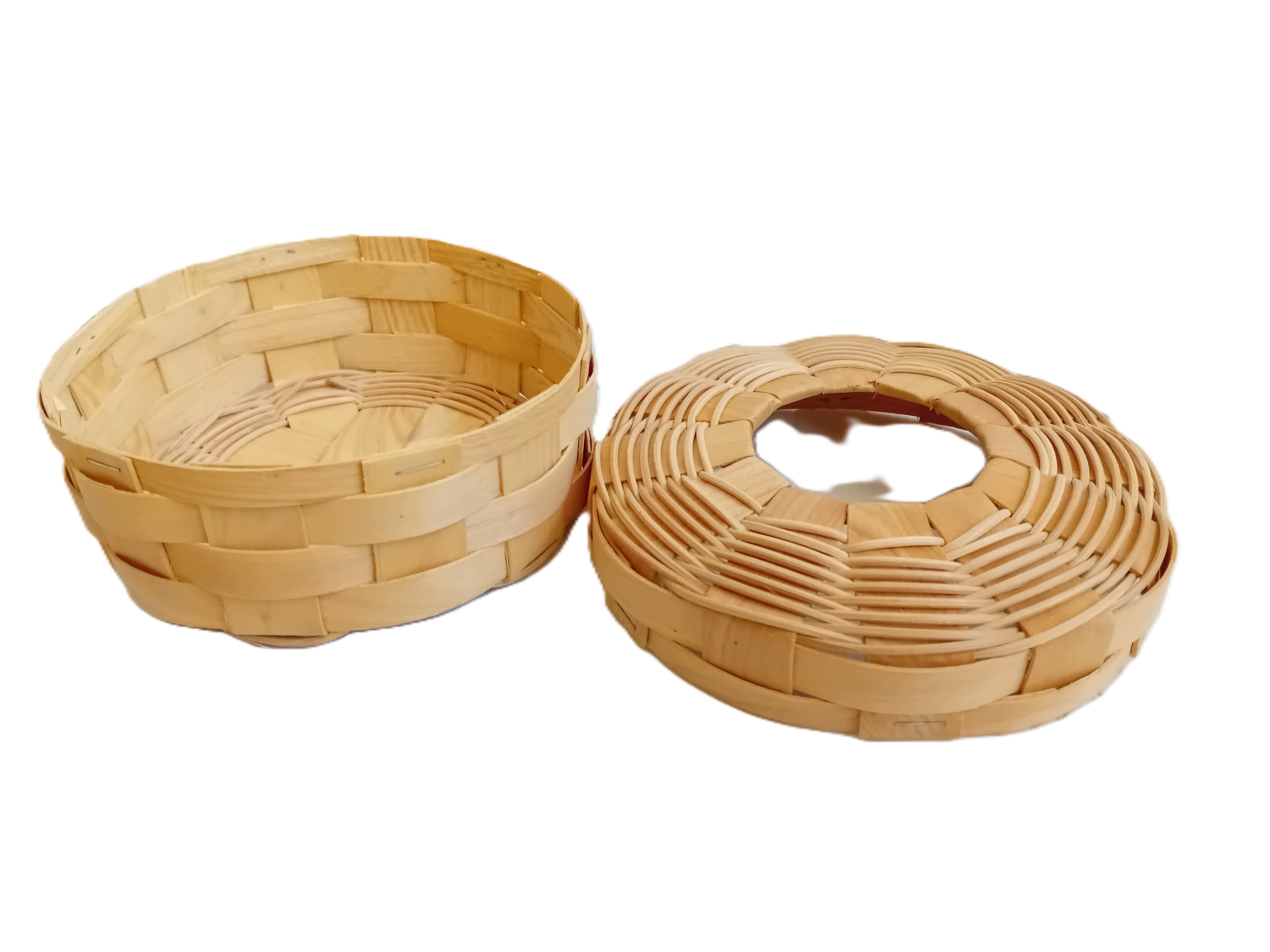 cestino scatola in bambu cm 18x9,5 H (adatta anche per formaggi )
