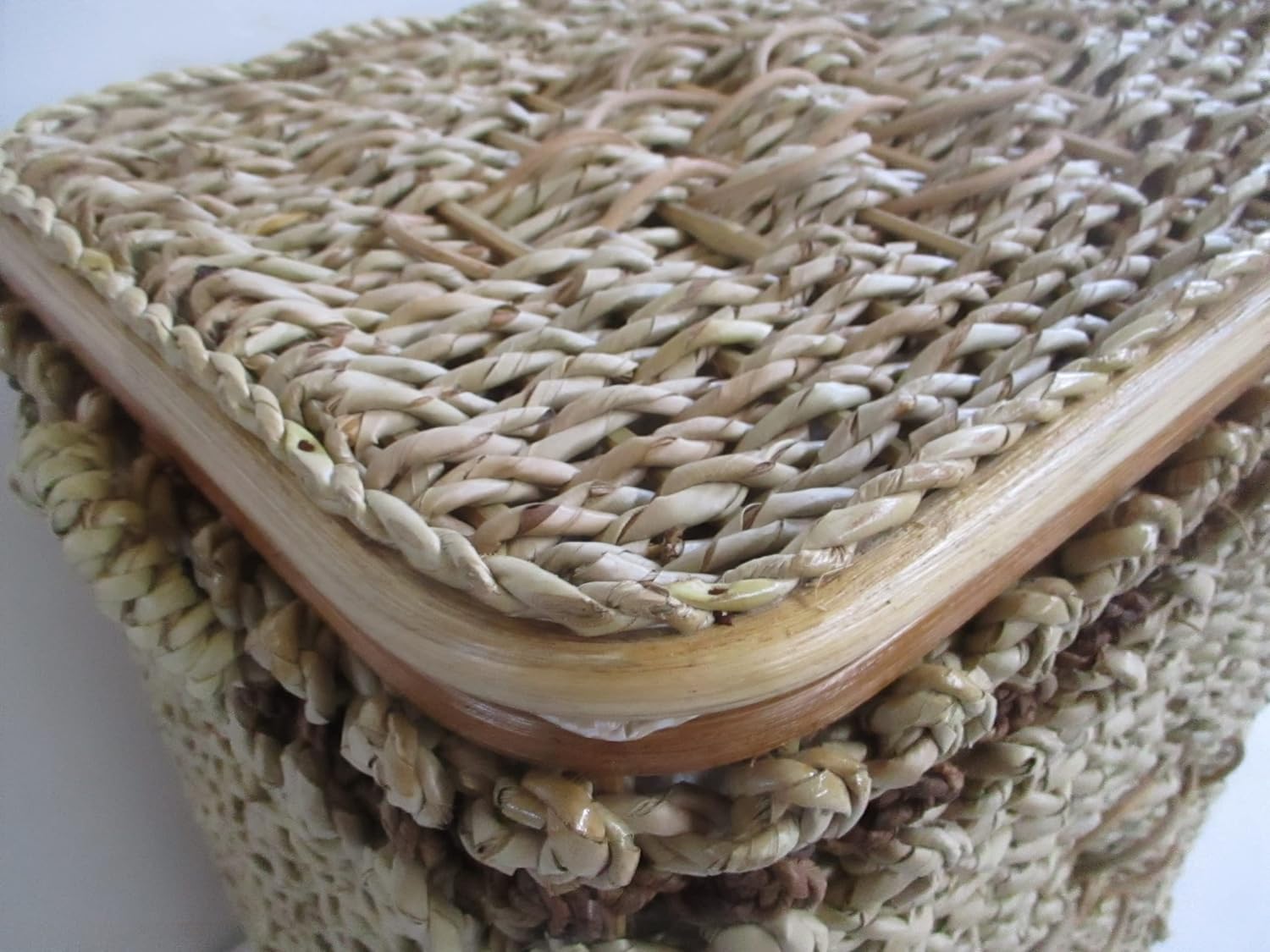 Cesto Porta Biancheria in Banano Cm 43x33x51 H - 5