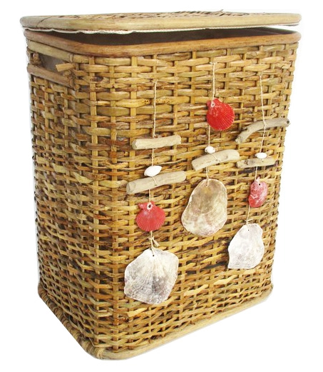 Cesto Porta biancheria Nature Cm 40x28x53 H