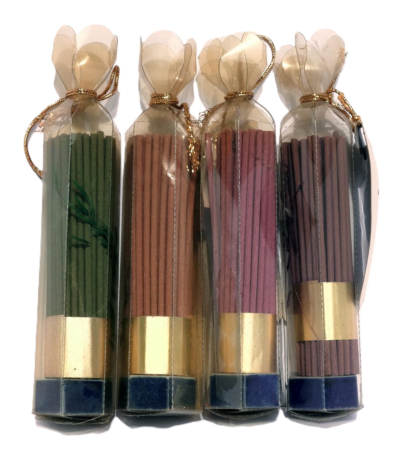 5 confezioni da 70 stick di incensi puri con bruciancenso in ceramica