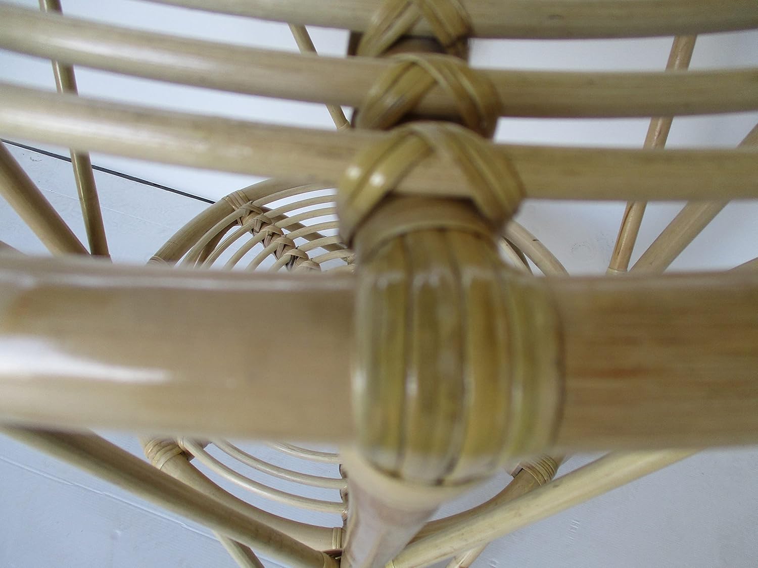 tavolo da pranzo  rattan midollino naturale rotondo cm 75x75 H art TAV/75G - 3