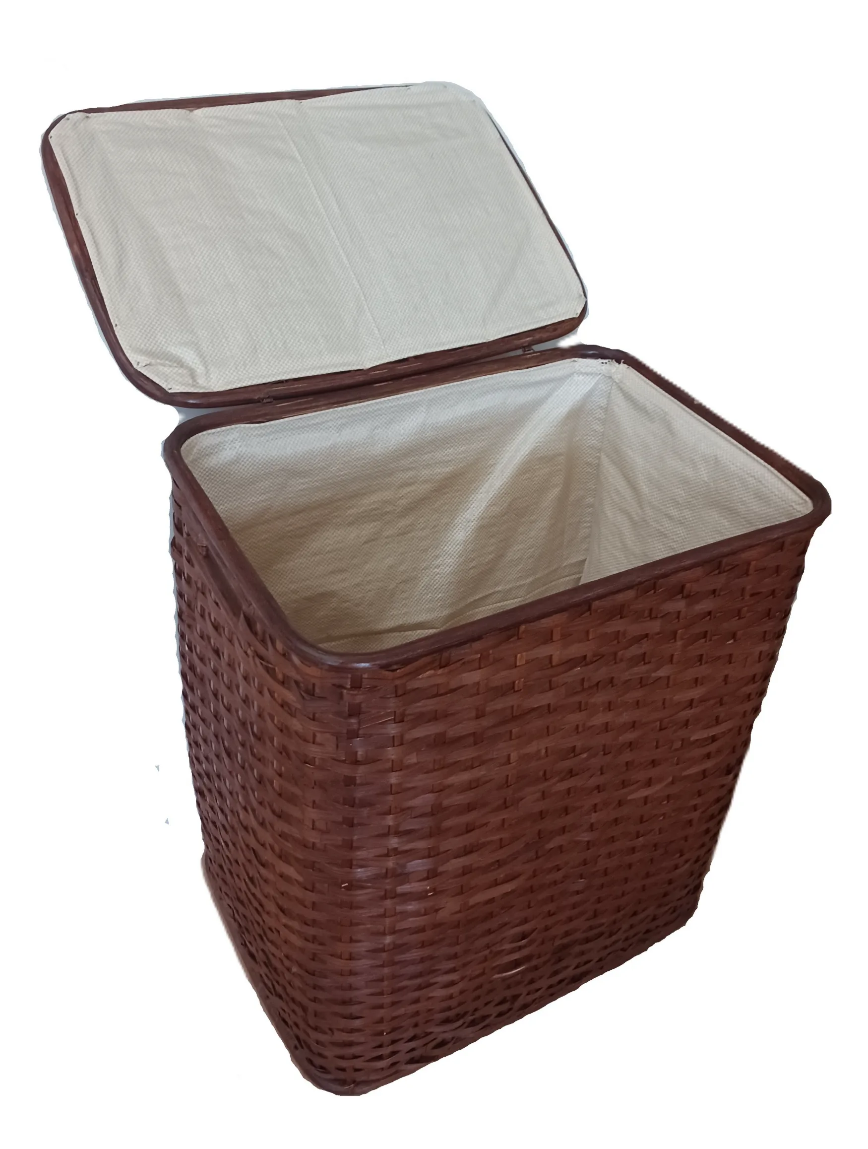 Cesto Portabiancheria in Rattan Cm 50x37x58 H - 3