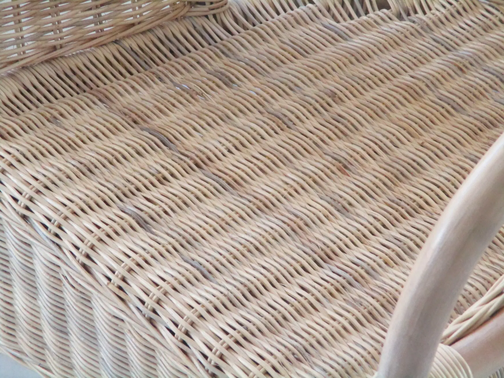 Poltrona in rattan naturale vimini Mandolino tessuta con midollino - 4